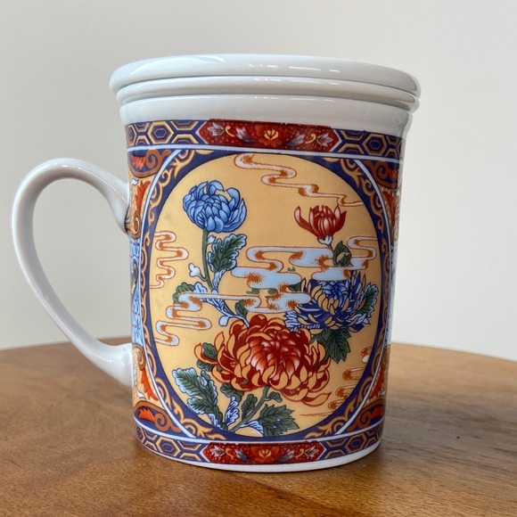 Japanese 3 piece porcelain tea mug - Picture 3 of 6